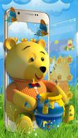 Teddy Bear Cartoon 3D Theme capture d'écran 3