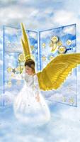 برنامه‌نما Beautiful Golden 3D Holly Angel Theme عکس از صفحه
