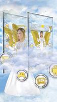 Beautiful Golden 3D Holly Angel Theme screenshot 2