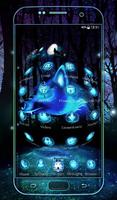 Unique 3D Blue Icy Wolf Theme 截图 2