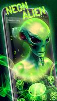 Neon Alien Technology Affiche