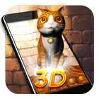 3D Kitty Theme icône
