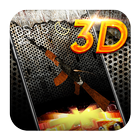 Arma de fogo 3D Tema ícone