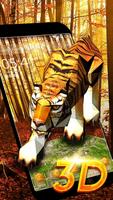 3D Tigre Tema Cartaz