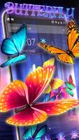 Butterflies on screen 3D Launcher 🦋 Affiche