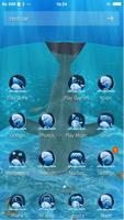 3D Blue Whale / Shark Simulator Theme capture d'écran 3