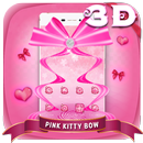 APK 3D switch Pink Color Cute Bow Theme (FREE)