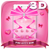 3D switch Pink Color Cute Bow Theme (FREE) icon