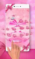1 Schermata 3D switch Pink Color Cute Bow Theme (FREE)