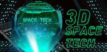 3D earth space tech theme
