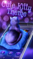 Cute Kitty - Purple Dreamy Launcher capture d'écran 3