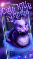 Cute Kitty - Purple Dreamy Launcher penulis hantaran