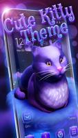 Cute Kitty - Purple Dreamy Launcher Plakat