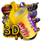 3D Street Graffiti Color launcher theme আইকন