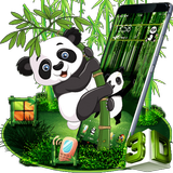Cartoon Panda 3D Theme biểu tượng