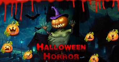 3D Horror Halloween Pumpkin Skin Theme capture d'écran 1
