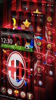 3D Milan Football Red theme captura de pantalla 3