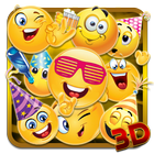 ikon Tahun baru Emoji 3D Theme
