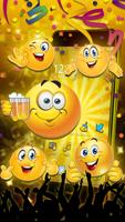 برنامه‌نما Emoticons New Year 3D Theme عکس از صفحه