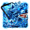 3D Ice Wolf Theme