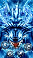 Тема 3D Ice Wolf постер
