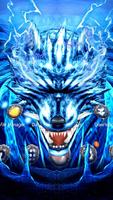 Тема 3D Ice Wolf скриншот 2