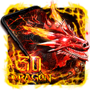 3D Lava Dragon-thema-APK