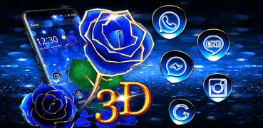 3D Liebe Rose Thema