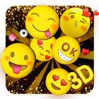 3D Happy Emoji Launcher  Theme آئیکن