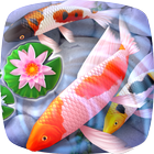 Koi Fish 3D Animated Live Theme icône