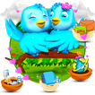 3D Animated Love Birds Theme