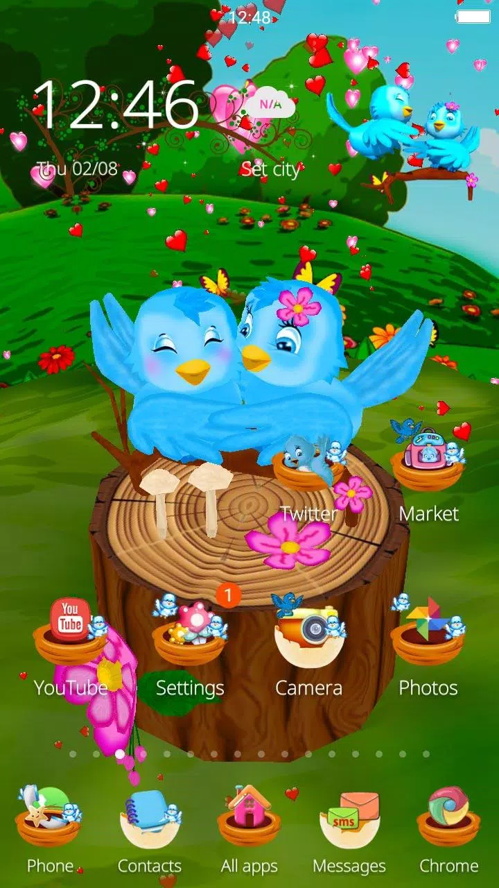 3D Animated Love Birds Theme APK for Android Download 3D Animated Love Birds Theme APK for Android Download