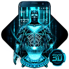3D Neon Bat Hero Theme ikona