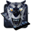 3D White ice wolf theme