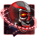 Red tech hell skull theme APK