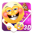 3D emoji launcher theme icône