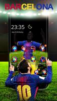 3D Barcelona Football Theme Affiche