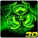 3D Biohazard Fluorescent Thème APK