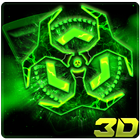 3D Biohazard Fluorescent Theme icono