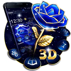 Kristall Rose Liebe 3D Thema APK Herunterladen