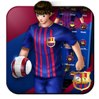 3D Барселона Футбол Стрелок тема иконка