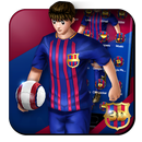 3D Barcelona Futebol Atirador Tema APK