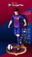 3D Барселона Футбол Стрелок тема постер
