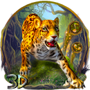 Angry Jaguar Forest 3D Launcher Theme aplikacja