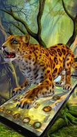 Angry Jaguar Forest 3D Launcher Theme capture d'écran 1