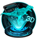 APK Tema di avvio olografico 3D Dinosauro