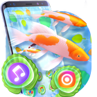 Lucky Live 3D Koi Fish Theme icône