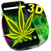 3D Rasta Weed Theme