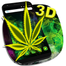 3D Rasta Weed Theme aplikacja