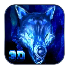 Скачать 3D VR Live Ice Wolf theme APK